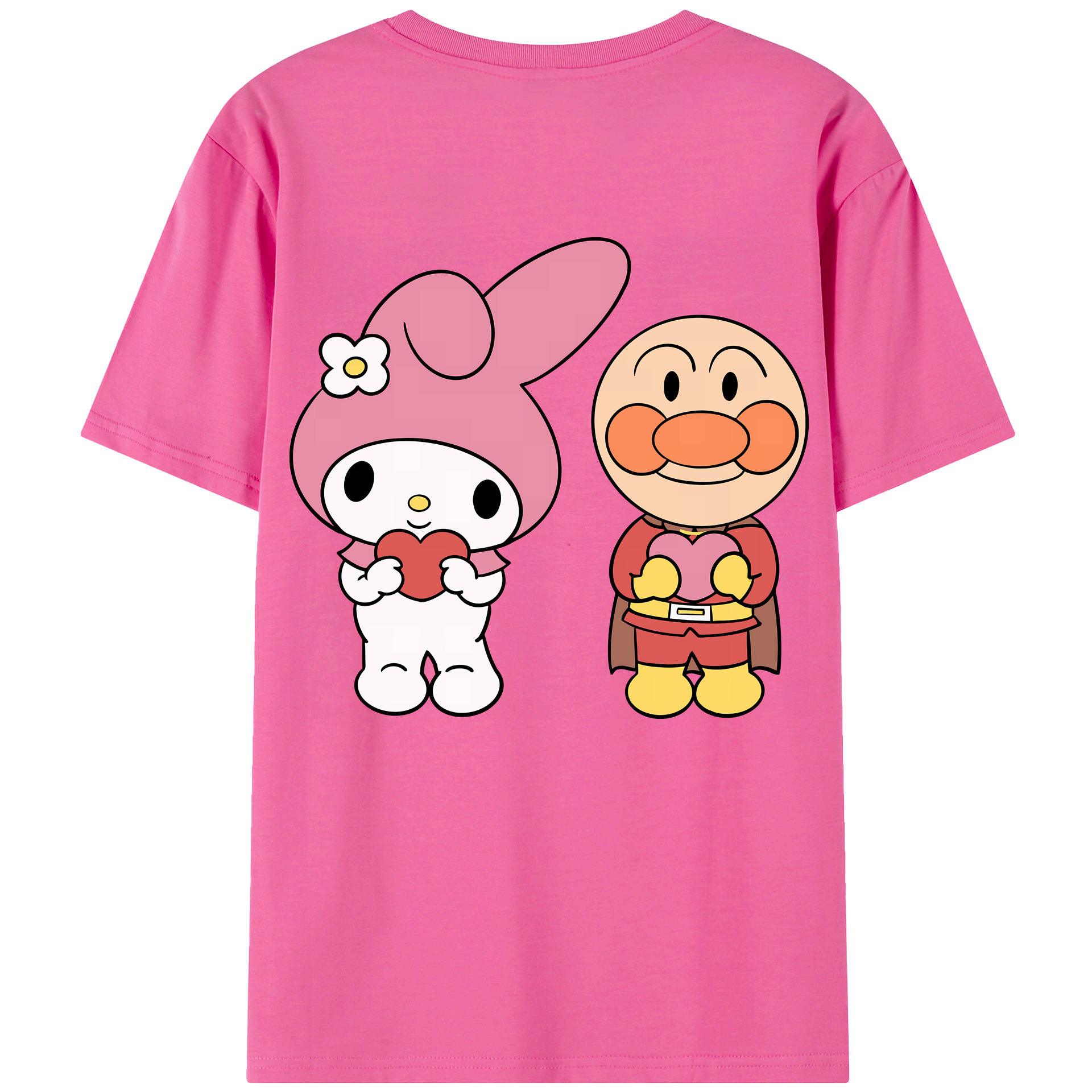 （画像用） アンパンマン Anpanman レディース半袖Tシャツ(バックプリント)